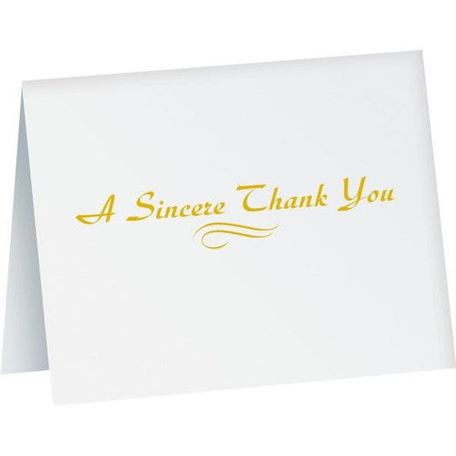 Thank You Cards, A Sincere Thank You Design Package Of 50
