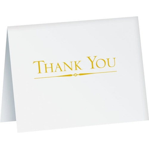 Thank You Thank You Cards, Horizontal Design Package Of 50