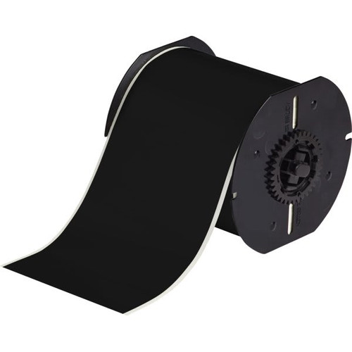 Brady B30 Series Vinyl Labels 4" W X 100 Ft L Black