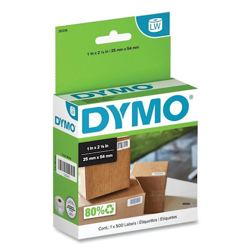 DYMO Labelwriter Multipurpose Labels 1" X 2.12" White Package Of 500