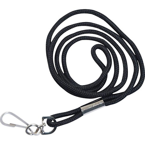 Sicurix Standard Rope Lanyard With Hook Attachment 36" Nylon Black Package Of 12