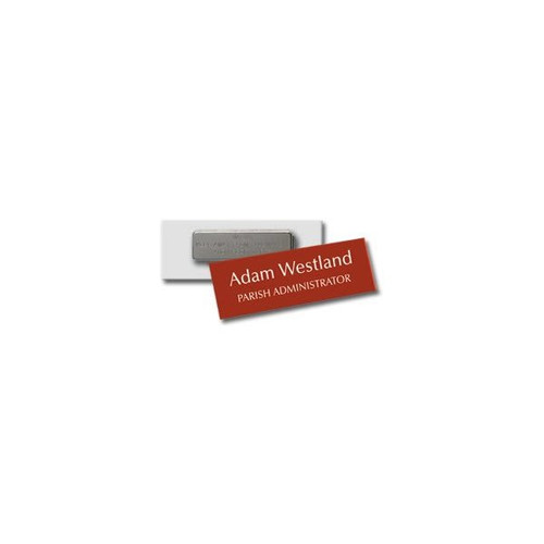 Name Tag Brown 3 X 3/4"