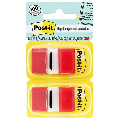 Post-It Flags 1" X 1.75" Red Package Of 600