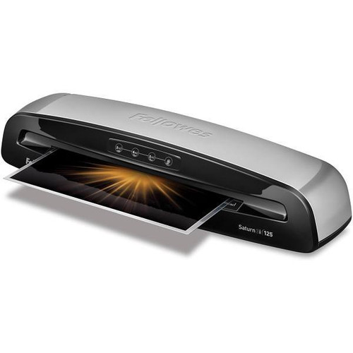 Fellowes Saturn3i 12.5" Hot/Cool Laminator With Pouch Starter Kit Silver