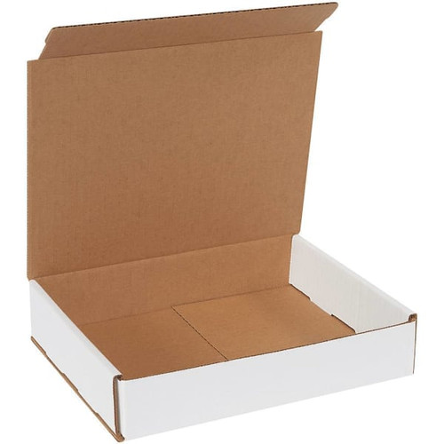 Box Partners 10x8x2" White Corrugated Mailers Package Of 50