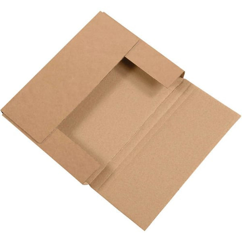 Box Partners 11 1/8 X 8 5/8 X 1" Kraft Easy-Fold Mailers Pkg Of 50