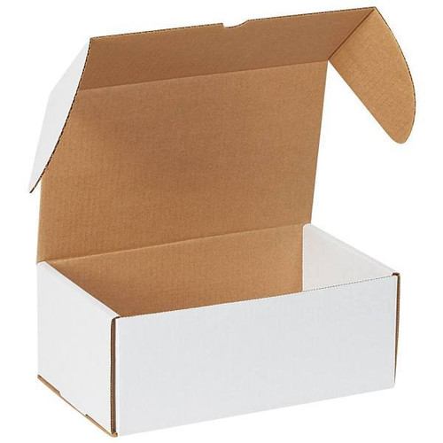 Box Partners 11 3/4 X 7 1/4 X 4 3/4" White Outside Tuck Mailers Package Of 25
