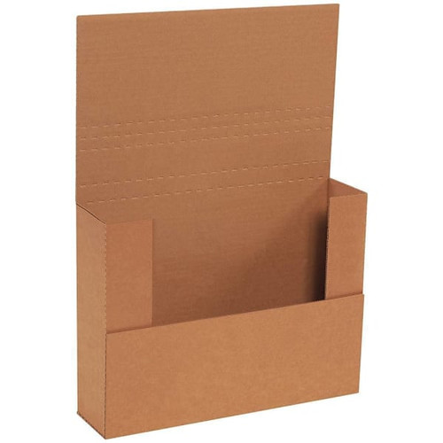Box Partners 12 1/8 X 9 1/8 X 4" Kraft Easy-Fold Mailers Pkg Of 50