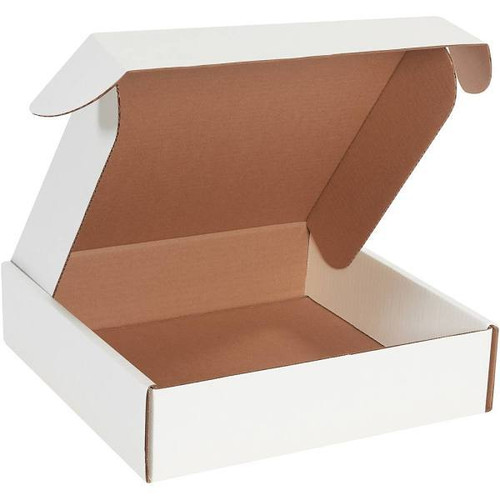 Box Partners 12 X 12 X 3" White Deluxe Literature Mailer Package Of 50