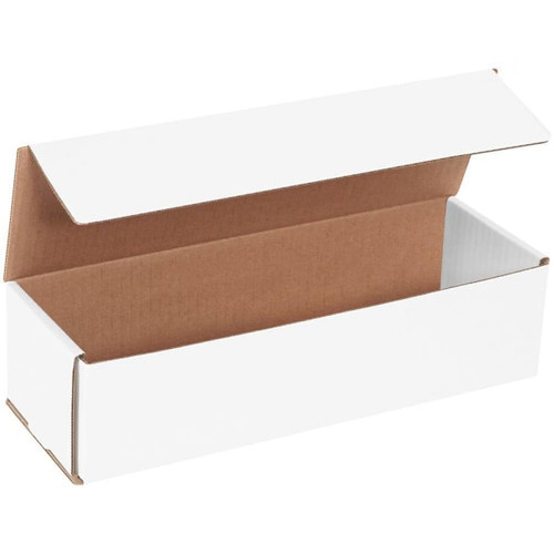 Box Partners 12 X 4 X 3" White Corrugated Mailers Pkg Of 50