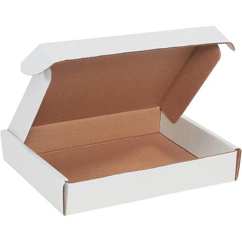 Box Partners 12 X 8 X 2 3/4" White Deluxe Literature Mailers Pkg Of 50