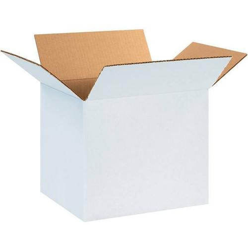 Box Partners 12 X 8 X 8" White Corrugated Boxes Package Of 25