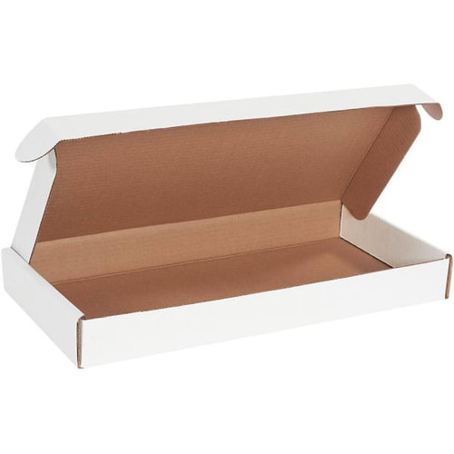Box Partners 19 1/8 X 9 1/8 X 2 3/16" White Deluxe Literature Mailers Pkg Of 50