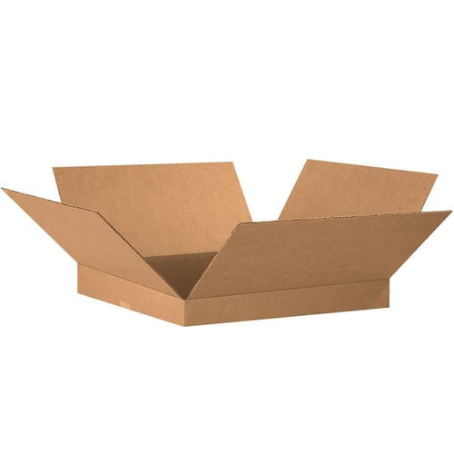 Box Partners 20x20x2" Flat Corrugated Boxes Package Of 20