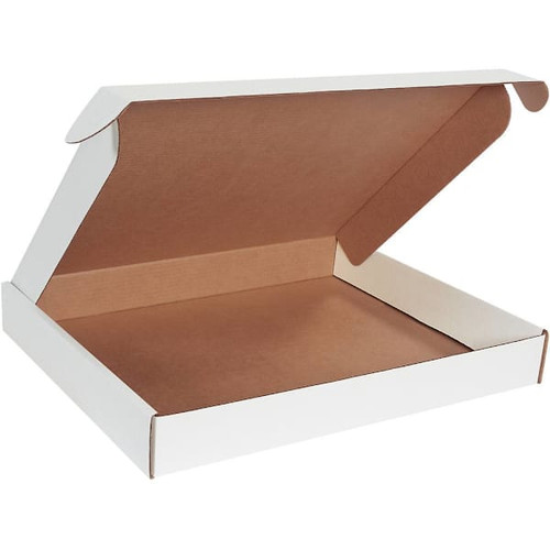 Box Partners 22 X 18 X 2 3/4" White Deluxe Literature Mailers Pkg Of 25