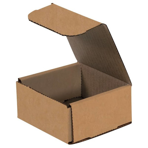 Box Partners 4 X 4 X 2" Kraft Corrugated Mailers Pkg Of 50