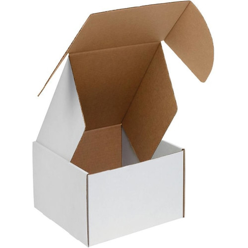 Box Partners 4 X 4 X 4" White Deluxe Literature Mailer Pkg Of 50