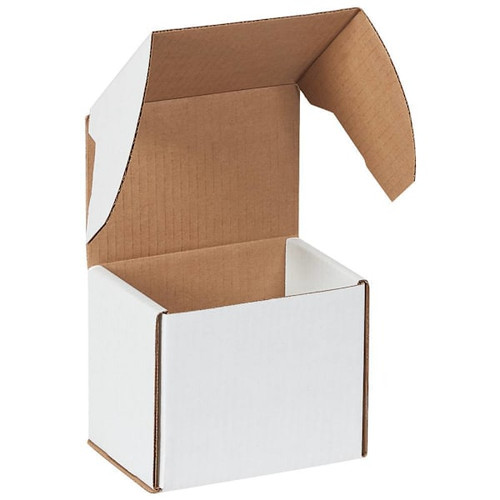 Box Partners 5 5/8 X 4 3/16 X 5" White Outside Tuck Mailers Package Of 50