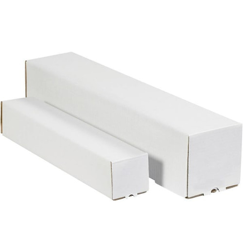Box Partners 5 X 5 X 37" White Square Mailing Tubes Pkg Of 25