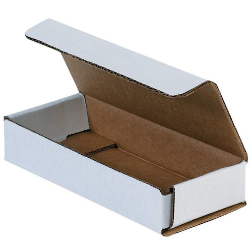 Box Partners 6 X 2 1/2 X 1" White Corrugated Mailers Pkg Of 50