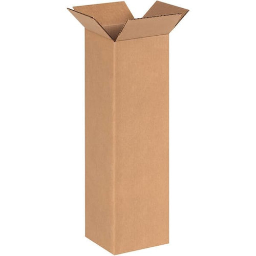 Box Partners 6 X 6 X 20" Tall Corrugated Boxes Package Of 25