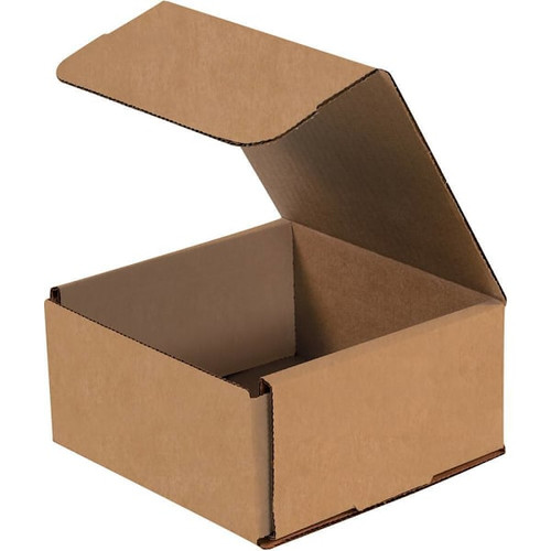 Box Partners 6 X 6 X 3" Kraft Corrugated Mailers Pkg Of 50