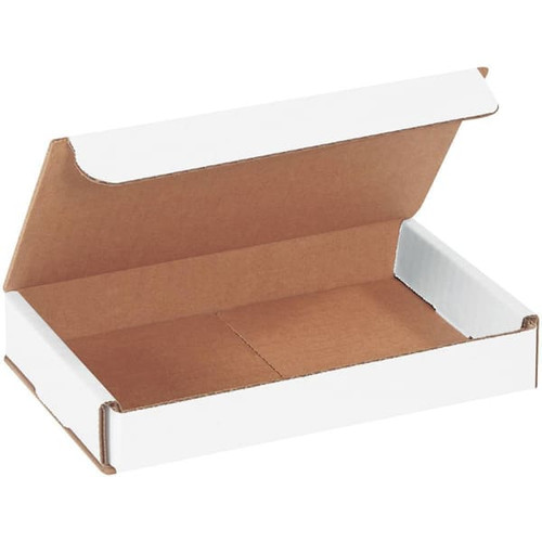 Box Partners 7 X 5 X 1" White Corrugated Mailers Pkg Of 50