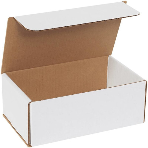 Box Partners 8 X 5 X 3" White Corrugated Mailers Pkg Of 50