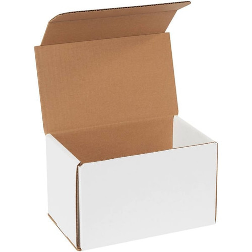 Box Partners 8 X 5 X 5" White Corrugated Mailers Package Of 50