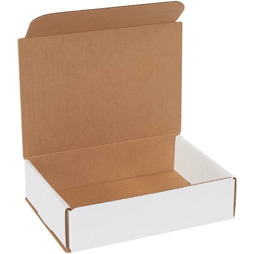 Box Partners 8 X 6 X 2" White Corrugated Mailers Pkg Of 50