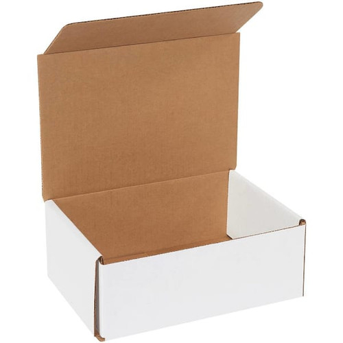 Box Partners 8 X 6 X 3" White Corrugated Mailers Pkg Of 50