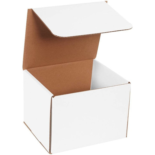 Box Partners 8 X 7 X 6" White Corrugated Mailers Pkg Of 50