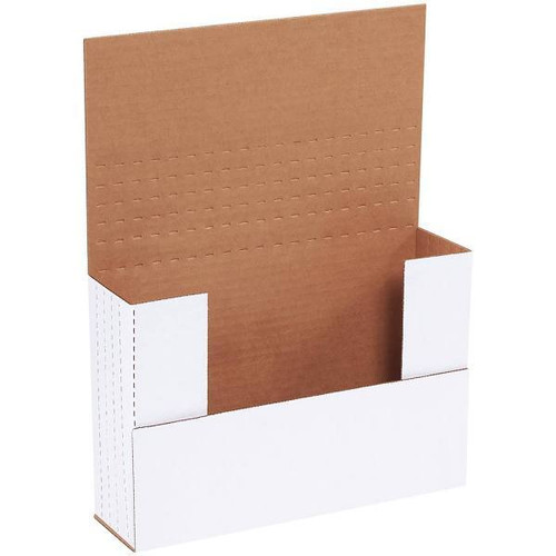 Box Partners 9 5/8 X 6 5/8 X 2 1/2" White Easy-Fold Mailers Package Of 50