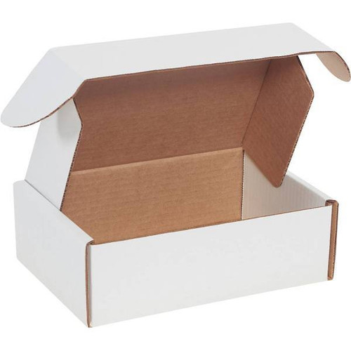 Box Partners 9 X 6 1/4 X 3" White Deluxe Literature Mailers Package Of 50