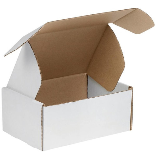 Box Partners 9 X 6 1/4 X 4" White Deluxe Literature Mailers Pkg Of 50