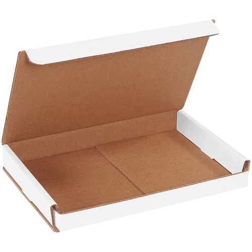 Box Partners 9 X 6 X 1" White Corrugated Mailers Pkg Of 50