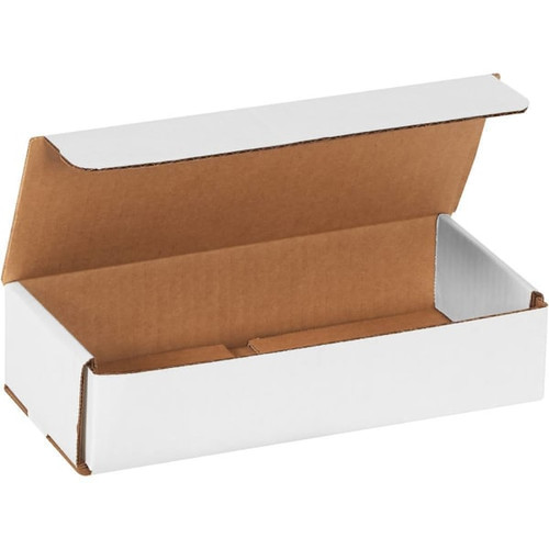 Box Partners 9x4x2" White Corrugated Mailers Package Of 50
