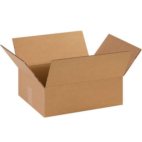 Box Partners Flat Corrugated Boxes 14"X11"X4 1/2" Kraft Package Of 25