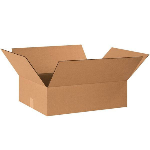 Box Partners Flat Corrugated Boxes 20"X16"X6" Kraft Package Of 25
