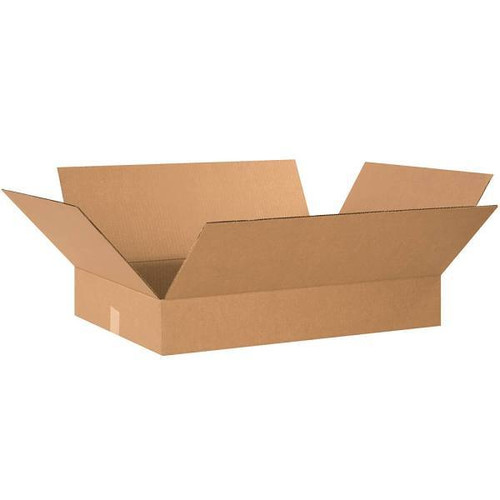 Box Partners Flat Corrugated Boxes 24"X18"X4" Kraft Package Of 20