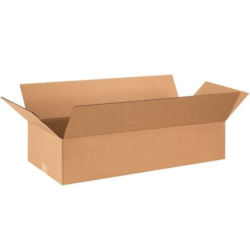 Box Partners Flat Corrugated Boxes 28"X12"X6" Kraft Package Of 25