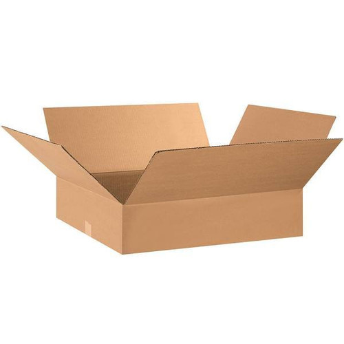 Box Partners Flat Corrugated Boxes 28"X16"X5" Kraft Package Of 25