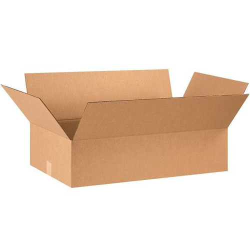 Box Partners Flat Corrugated Boxes 28"X16"X7" Kraft Package Of 20