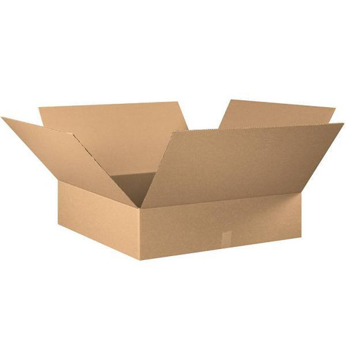 Box Partners Flat Corrugated Boxes 30"X30"X8" Kraft Package Of 10