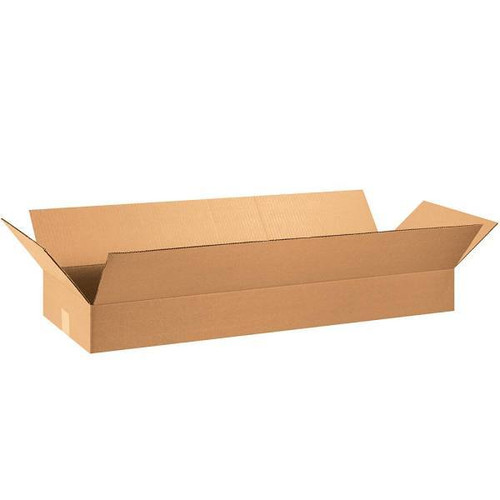 Box Partners Flat Corrugated Boxes 36"X12"X4" Kraft Package Of 20