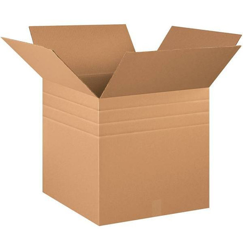 Box Partners Heavy-Duty Multi-Depth Boxes 20"X20"X20" Kraft Package Of 10