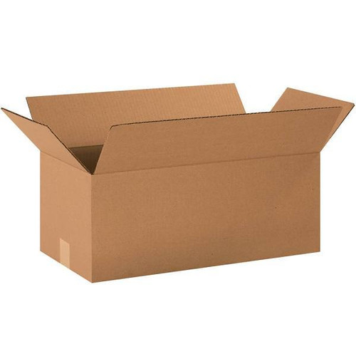 Box Partners Long Corrugated Boxes 20"X10"X8" Kraft Package Of 20