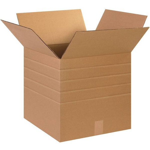Box Partners Multi-Depth Corrugated Boxes 15"X15"X15" Kraft Package Of 25