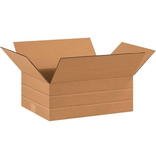 Box Partners Multi-Depth Corrugated Boxes 16"X12"X6" Kraft Package Of 25