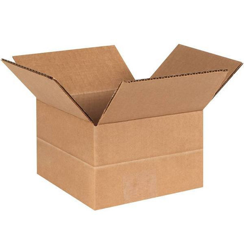Box Partners Multi-Depth Corrugated Boxes 6"X6"X4" Kraft Package Of 25